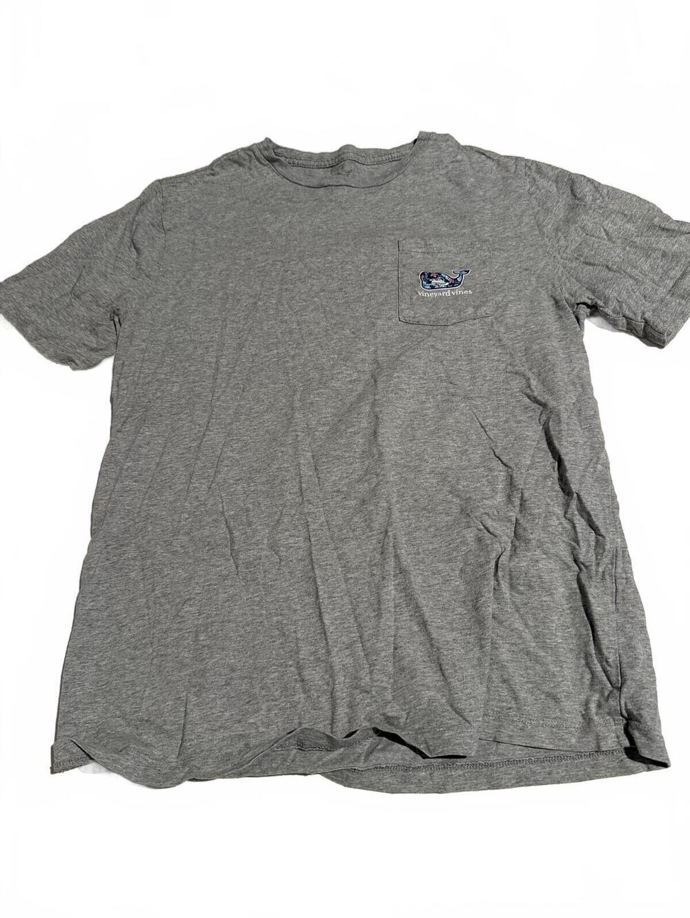 Vineyard Vines Logo Gray T Shirt - Kids XL